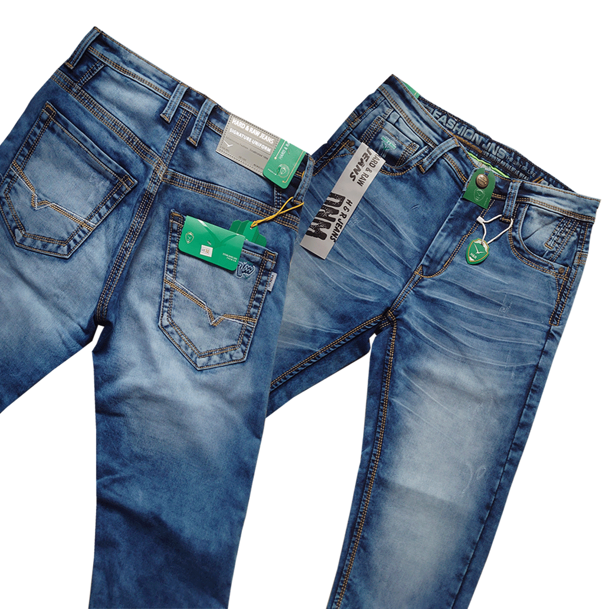 washed denim jeans PREMIUM
